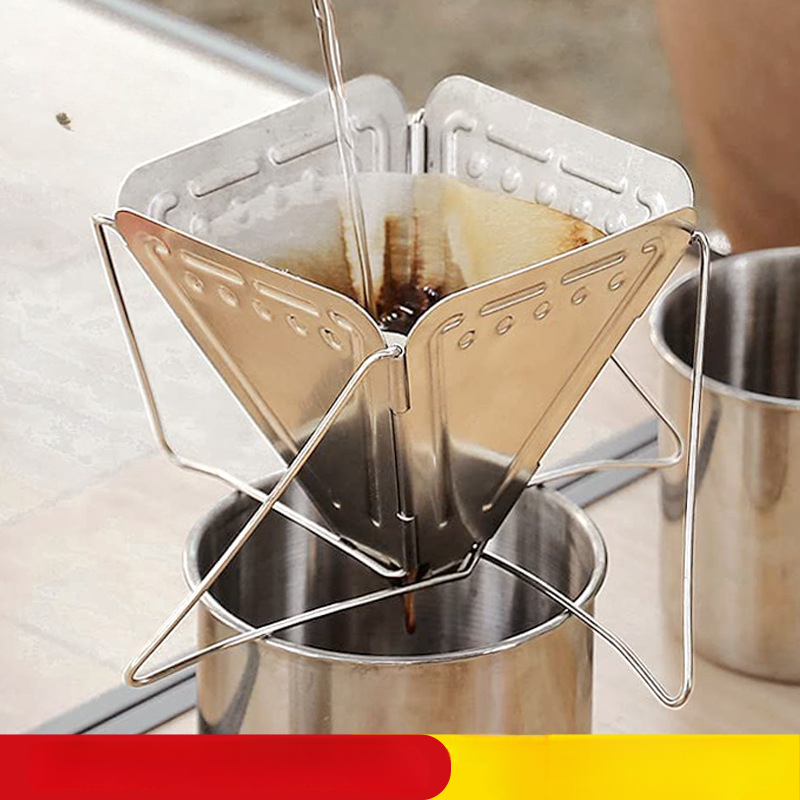 Camping Cooking Container - Support d'égouttement de café en acier