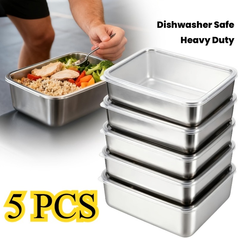 Camping Cooking Organizer - Ensemble de 5 contenants alimentaires en