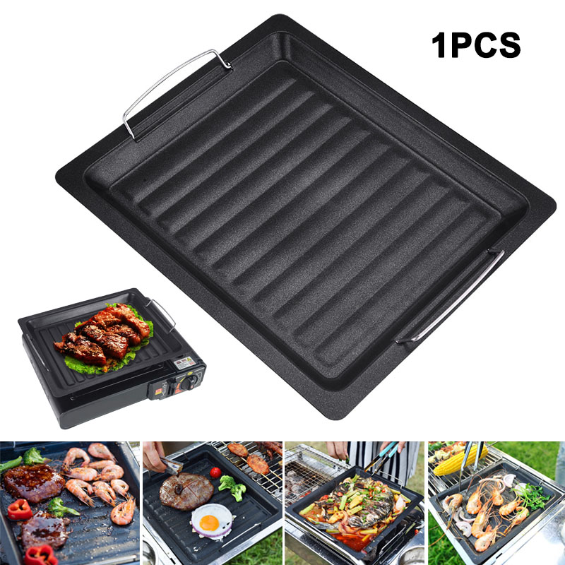 Camping Hiking Cooking - Poêle à griller carrée épaisse pour