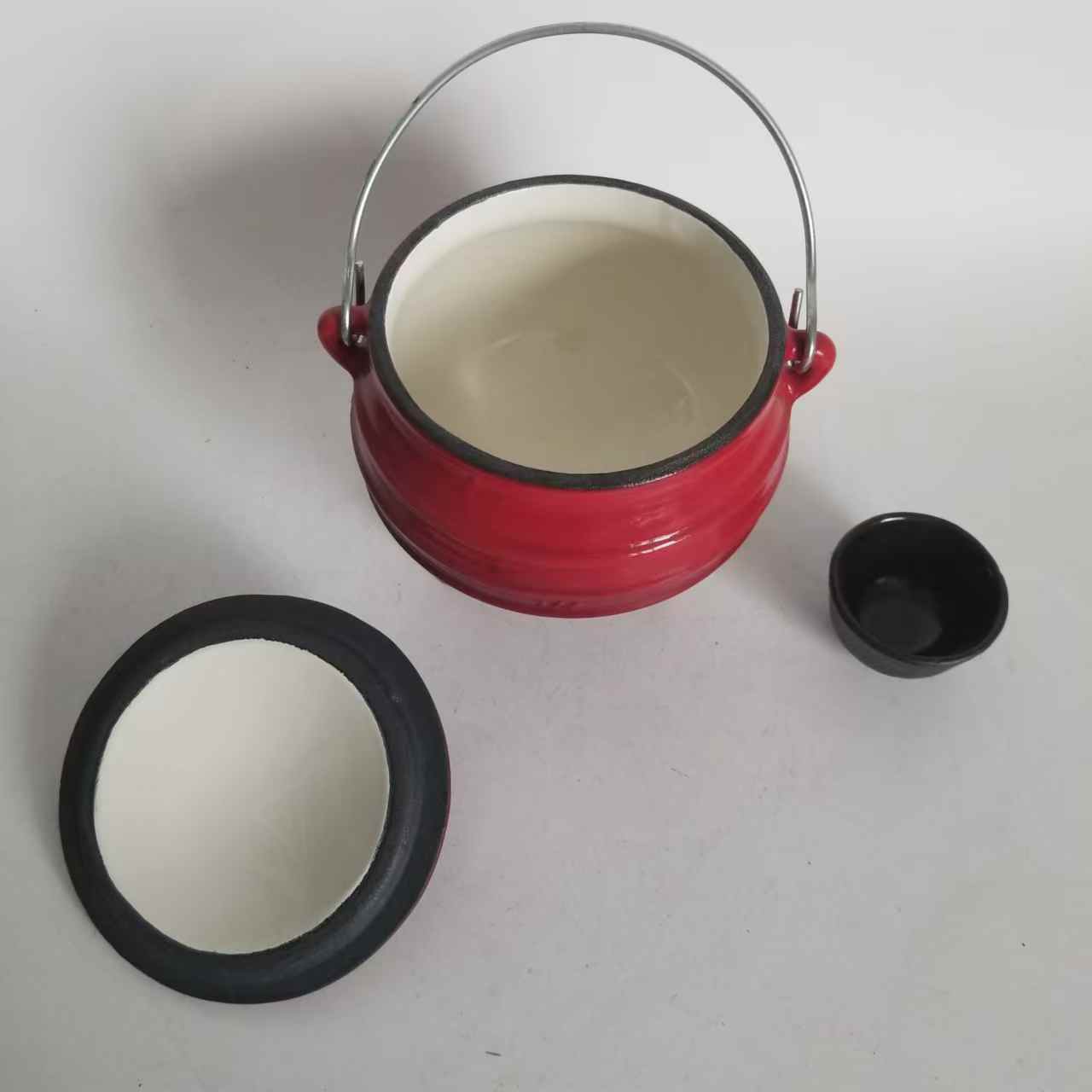 Camp Dutch Oven Cast - Casserole en fonte émaillée hollandaise d'extérieur