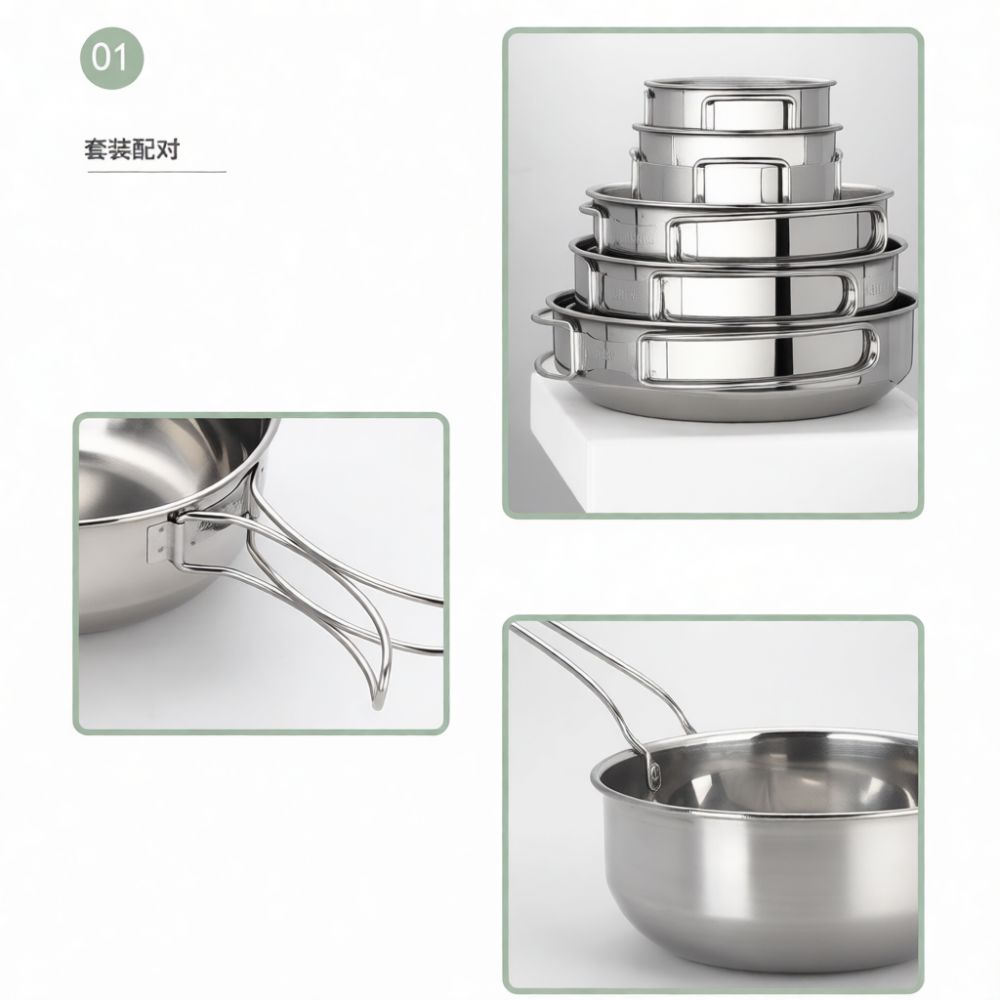 Ensemble de batterie de cuisin - Camping Cooking Dining Set avis et prix
